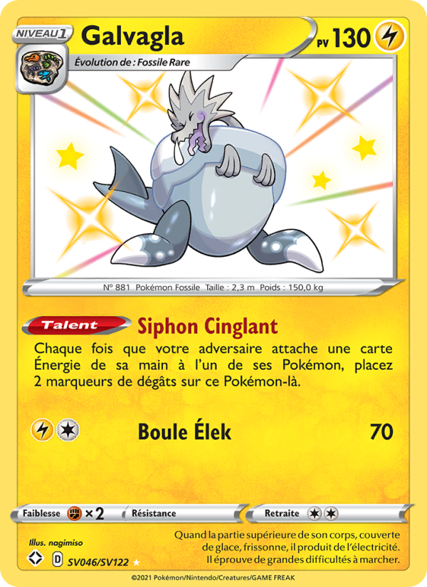 Galvagla SV046 — Glänzendes Schicksal (French Pokémon TCG card)