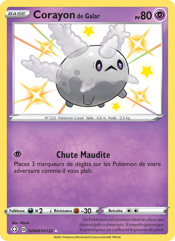 Corayon de Galar SV049 — Glänzendes Schicksal (French Pokémon TCG card)