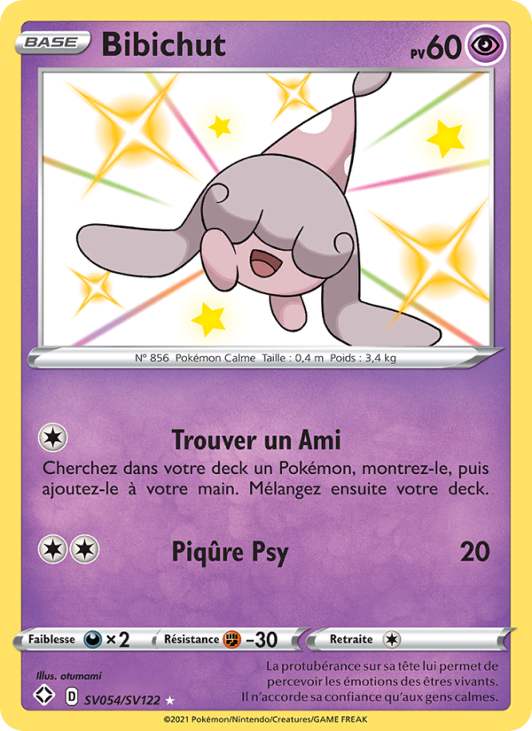 Bibichut SV054 — Glänzendes Schicksal (French Pokémon TCG card)