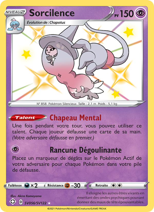 Sorcilence SV056 — Glänzendes Schicksal (French Pokémon TCG card)