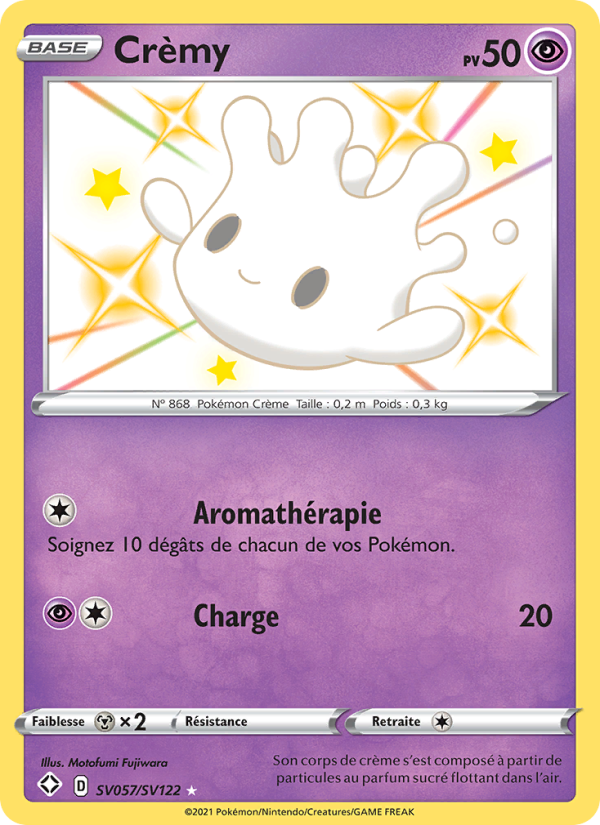 Crèmy SV057 — Glänzendes Schicksal (French Pokémon TCG card)
