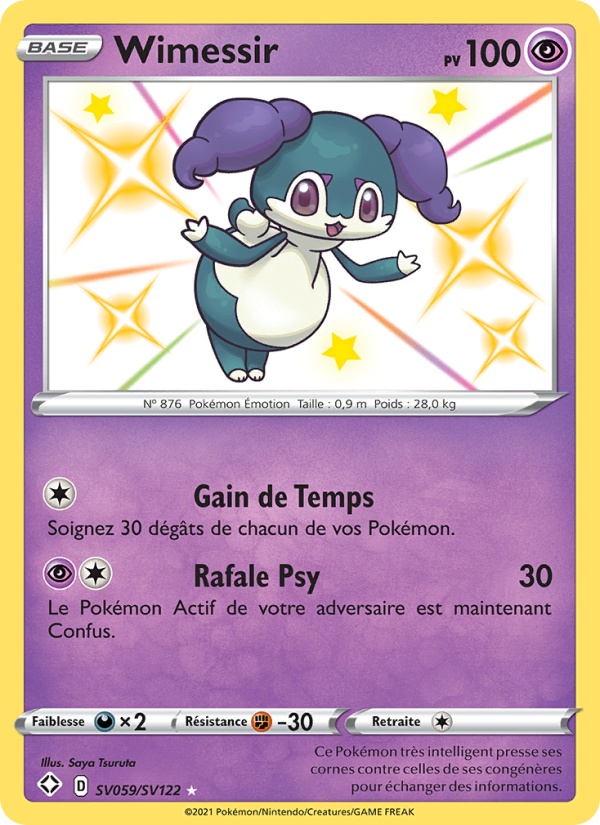 Wimessir SV059 — Glänzendes Schicksal (French Pokémon TCG card)