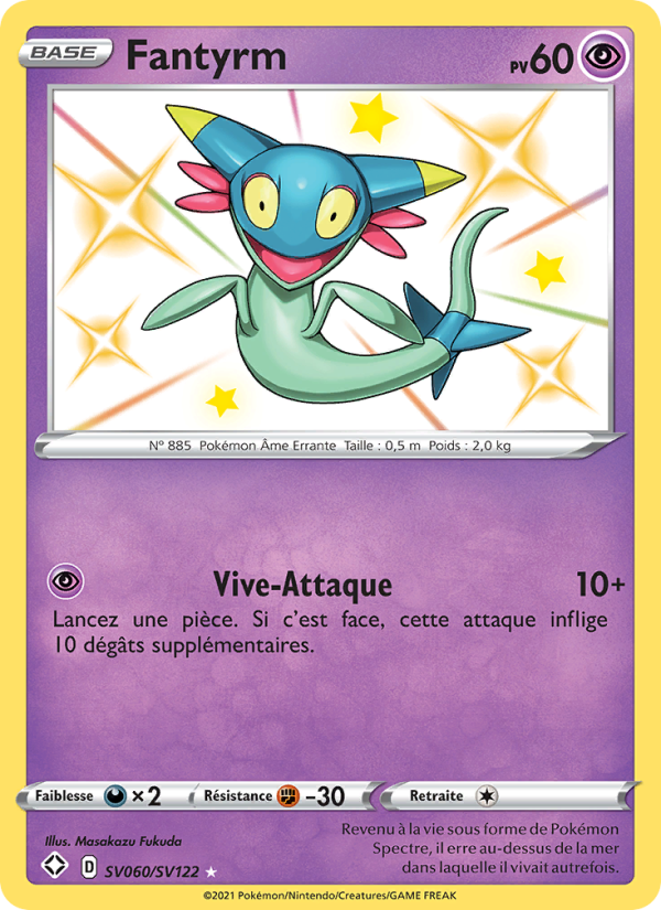 Fantyrm SV060 — Glänzendes Schicksal (French Pokémon TCG card)