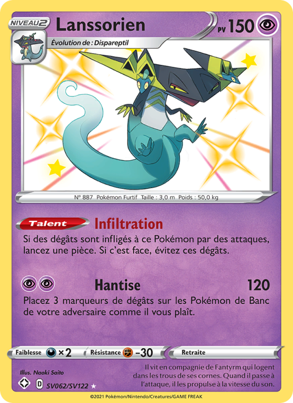 Lanssorien SV062 — Glänzendes Schicksal (French Pokémon TCG card)