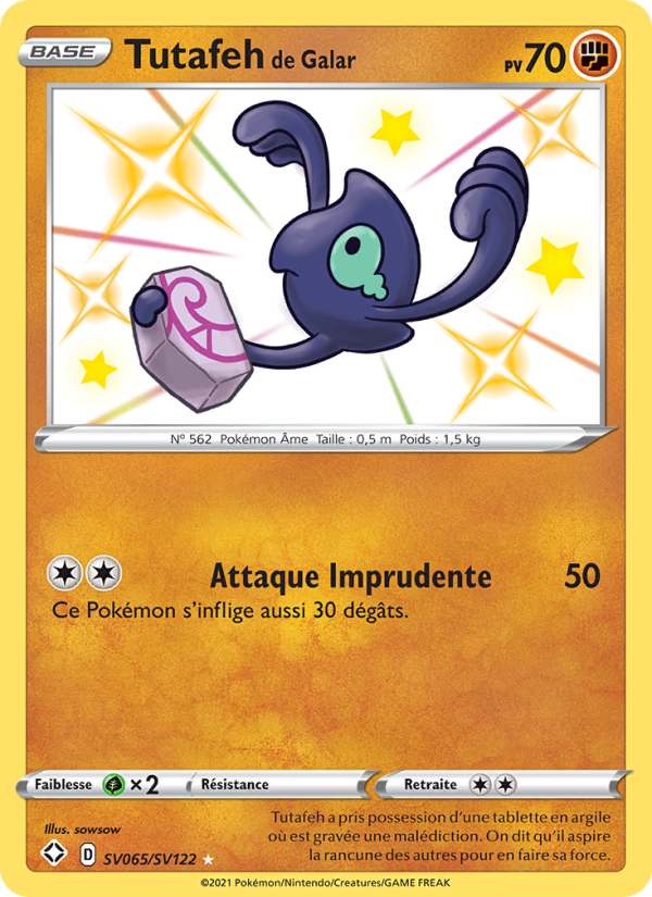 Tutafeh de Galar SV065 — Glänzendes Schicksal (French Pokémon TCG card)