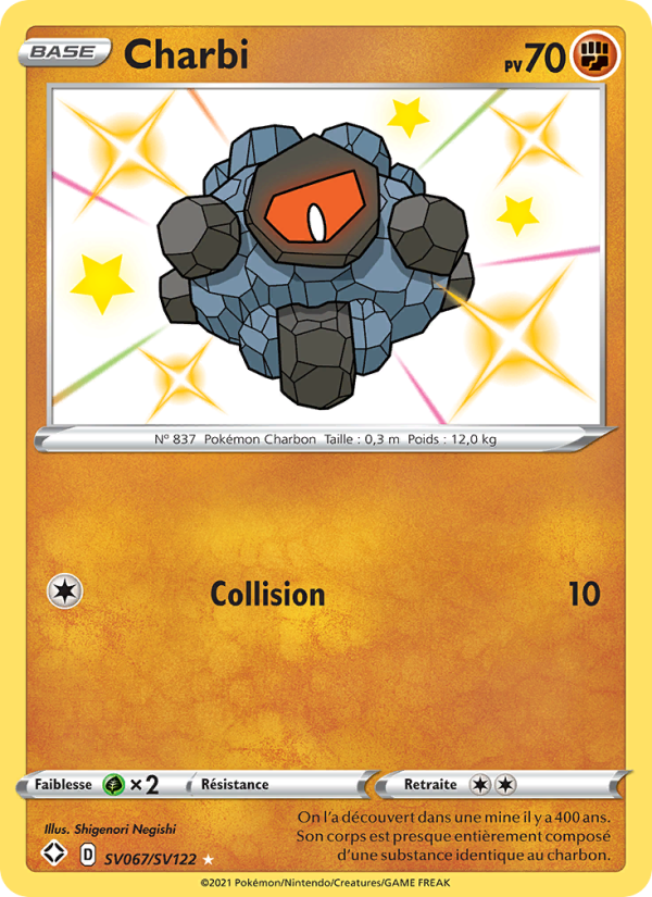 Charbi SV067 — Glänzendes Schicksal (French Pokémon TCG card)