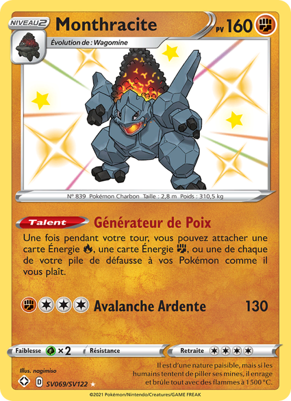 Monthracite SV069 — Glänzendes Schicksal (French Pokémon TCG card)