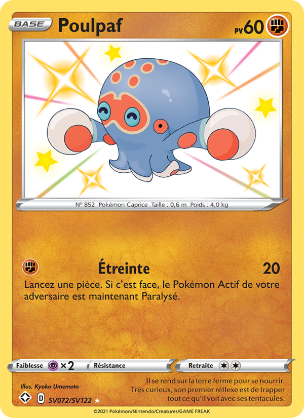 Poulpaf SV072 — Glänzendes Schicksal (French Pokémon TCG card)