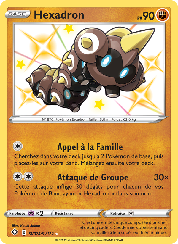Hexadron SV074 — Glänzendes Schicksal (French Pokémon TCG card)