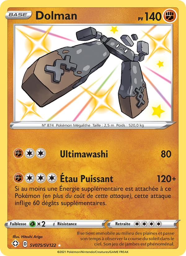 Dolman SV075 — Glänzendes Schicksal (French Pokémon TCG card)