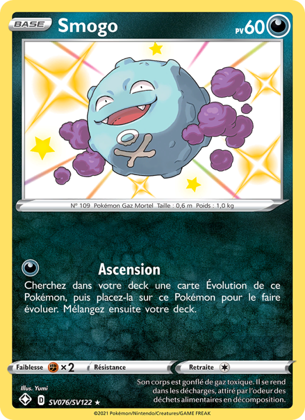 Smogo SV076 — Glänzendes Schicksal (French Pokémon TCG card)