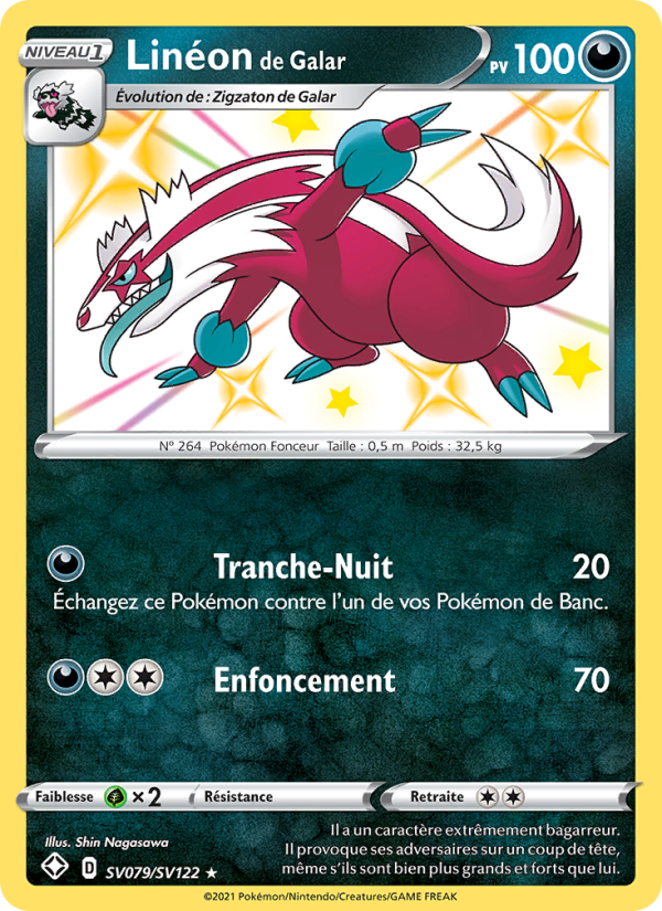 Linéon de Galar SV079 — Glänzendes Schicksal (French Pokémon TCG card)