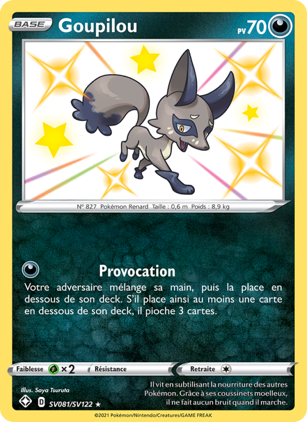 Goupilou SV081 — Glänzendes Schicksal (French Pokémon TCG card)
