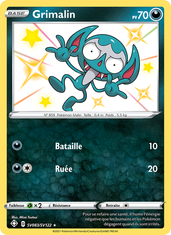 Grimalin SV083 — Glänzendes Schicksal (French Pokémon TCG card)