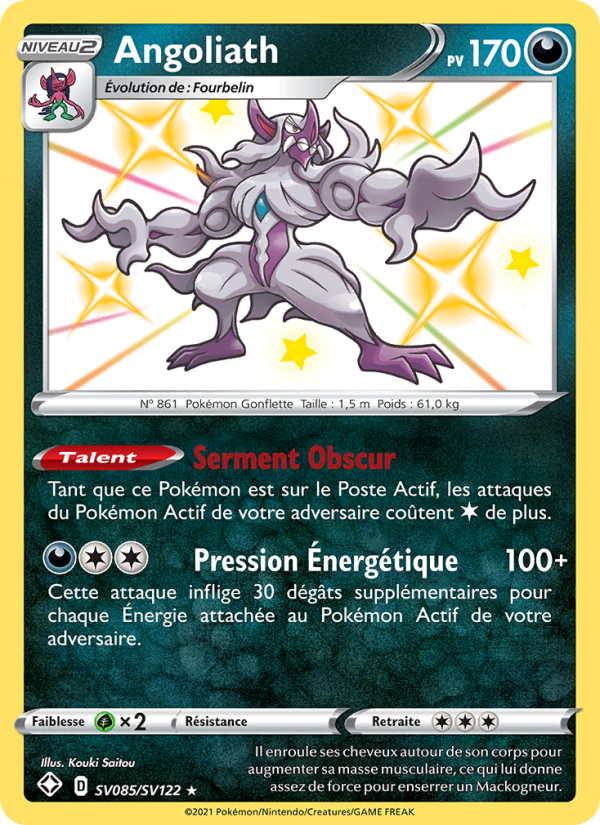 Angoliath SV085 — Glänzendes Schicksal (French Pokémon TCG card)