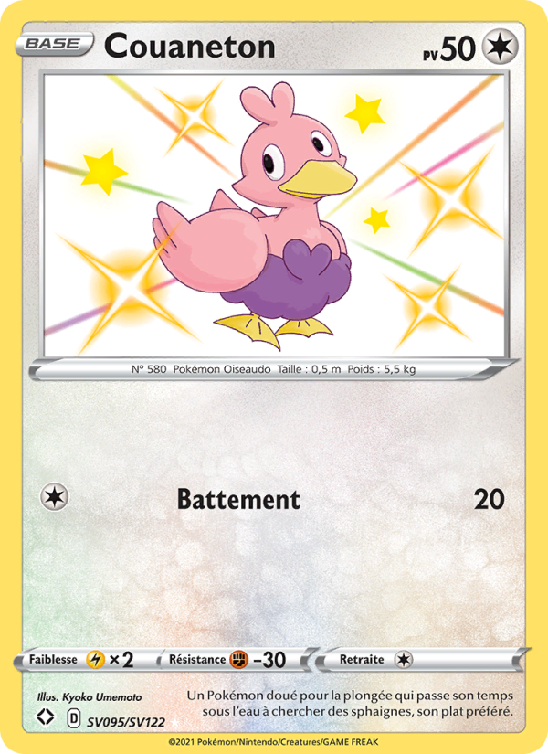 Couaneton SV095 — Glänzendes Schicksal (French Pokémon TCG card)