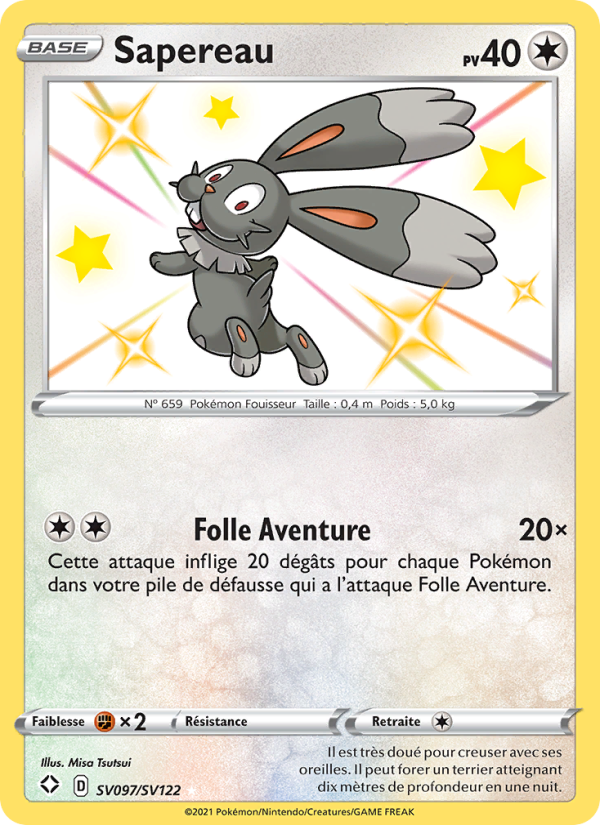 Sapereau SV097 — Glänzendes Schicksal (French Pokémon TCG card)