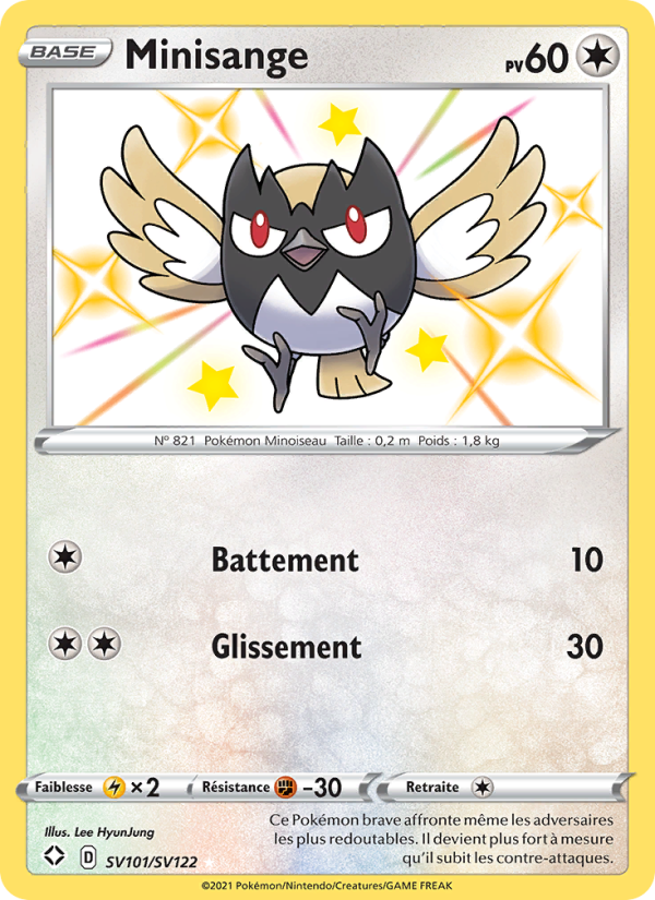 Minisange SV101 — Glänzendes Schicksal (French Pokémon TCG card)