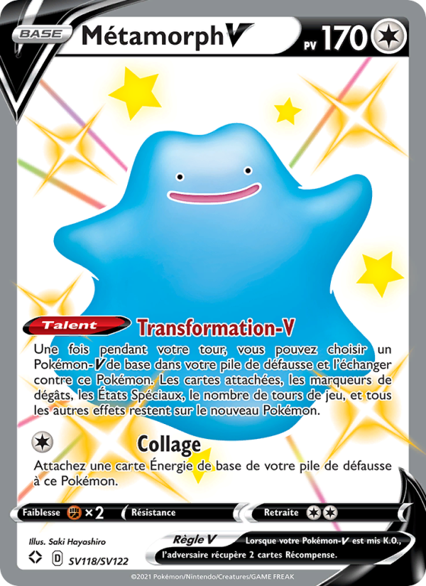 Métamorph V SV118 — Glänzendes Schicksal (French Pokémon TCG card)