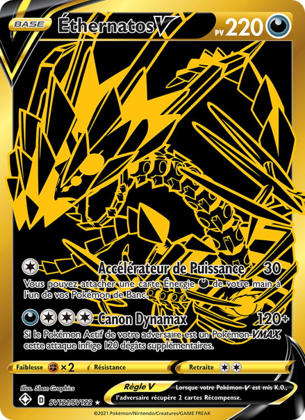 Éthernatos V SV121 — Glänzendes Schicksal (French Pokémon TCG card)