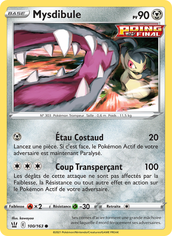 Mysdibule 100 — Battle Styles (French Pokémon TCG card)