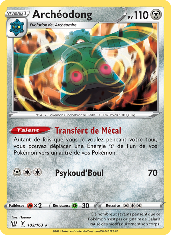 Archéodong 102 — Battle Styles (French Pokémon TCG card)