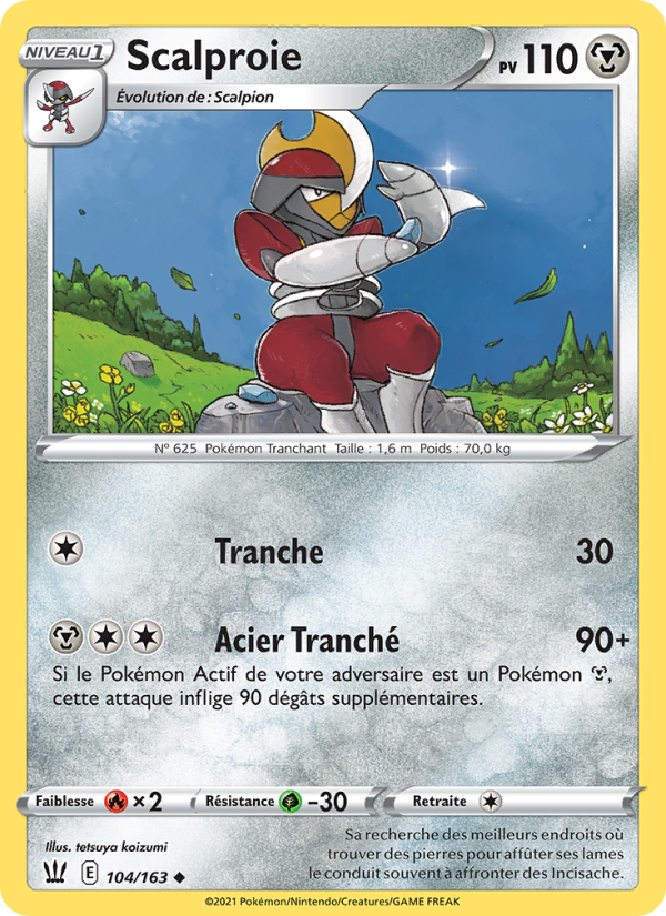 Scalproie 104 — Battle Styles (French Pokémon TCG card)