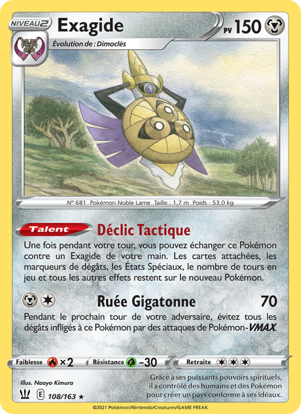 Exagide 108 — Battle Styles (French Pokémon TCG card)