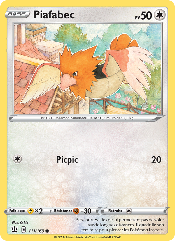 Piafabec 111 — Battle Styles (French Pokémon TCG card)