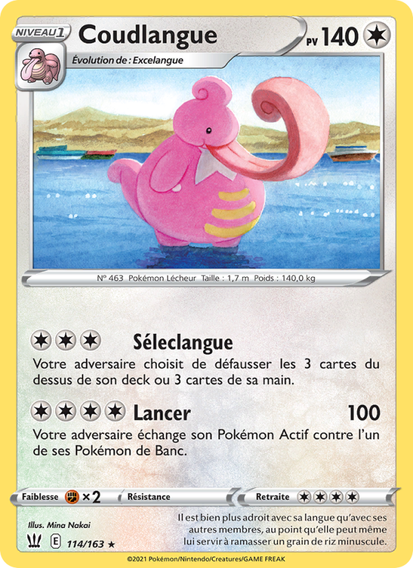 Coudlangue 114 — Battle Styles (French Pokémon TCG card)