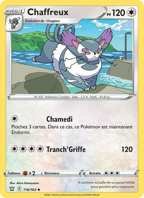 Chaffreux 116 — Battle Styles (French Pokémon TCG card)