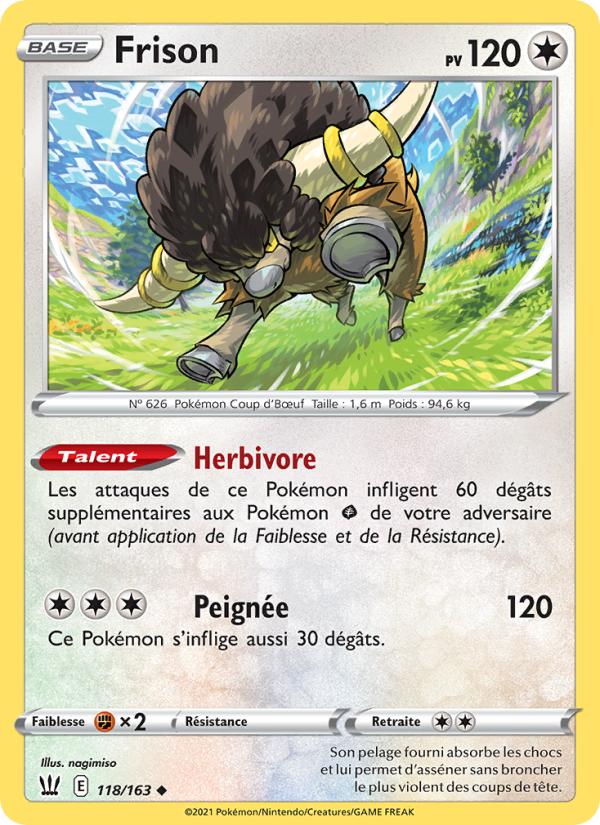 Frison 118 — Battle Styles (French Pokémon TCG card)