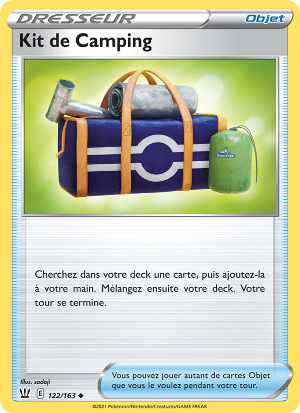 Kit de Camping 122 — Battle Styles (French Pokémon TCG card)