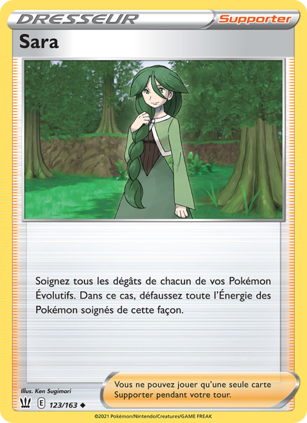 Sara 123 — Battle Styles (French Pokémon TCG card)
