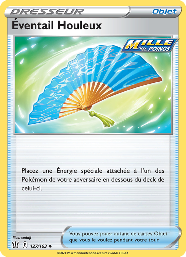 Éventail Houleux 127 — Battle Styles (French Pokémon TCG card)