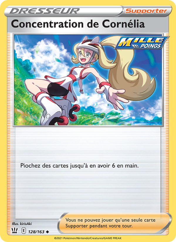 Concentration de Cornélia 128 — Battle Styles (French Pokémon TCG card)