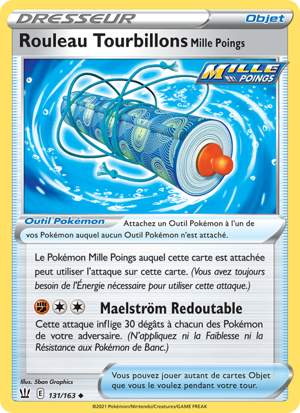 Rouleau Tourbillons Mille Poings 131 — Battle Styles (French Pokémon TCG card)