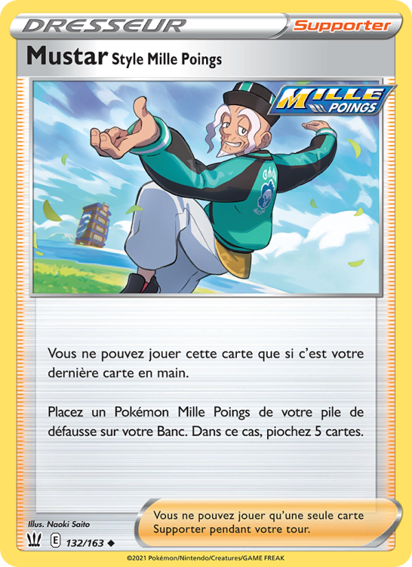 Mustar Style Mille Poings 132 — Battle Styles (French Pokémon TCG card)