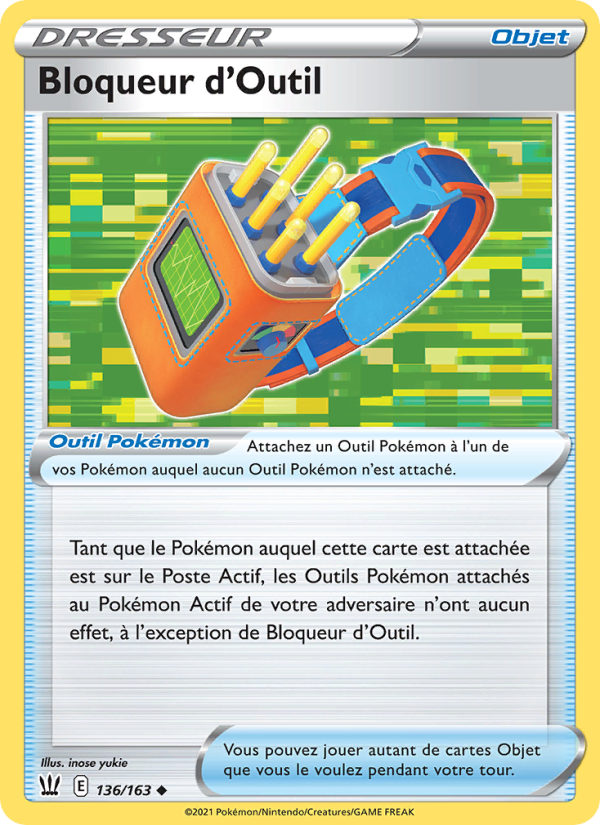 Bloqueur d'Outil 136 — Battle Styles (French Pokémon TCG card)