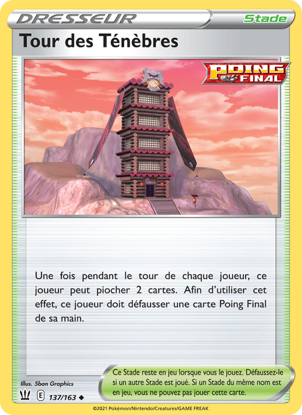 Tour des Ténèbres 137 — Battle Styles (French Pokémon TCG card)