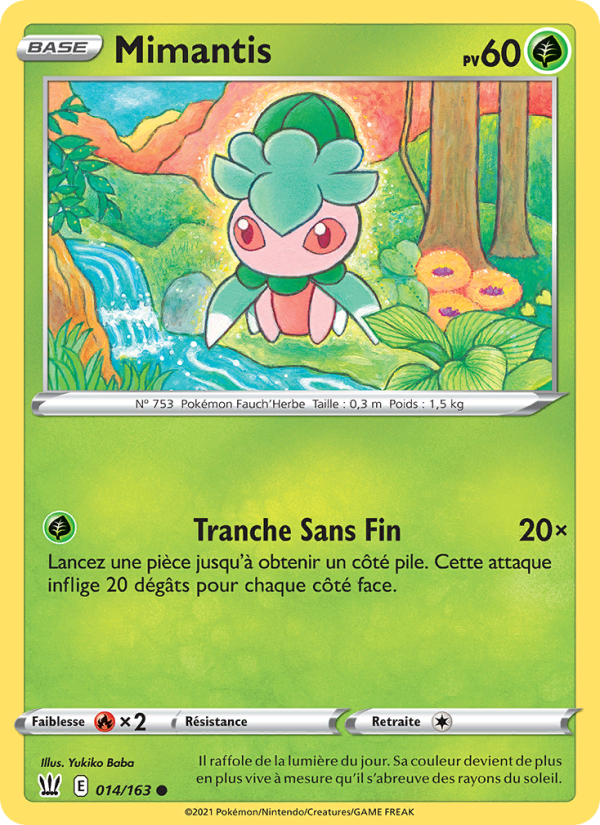 Mimantis 14 — Battle Styles (French Pokémon TCG card)