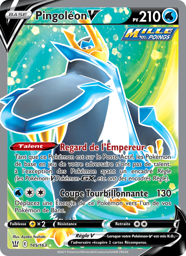 Pingoléon V 145 — Battle Styles (French Pokémon TCG card)