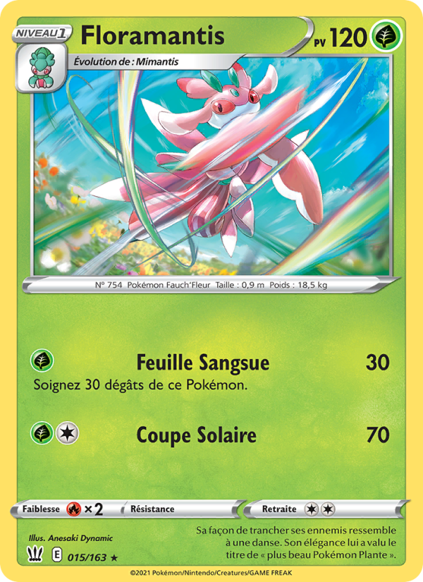 Floramantis 15 — Battle Styles (French Pokémon TCG card)