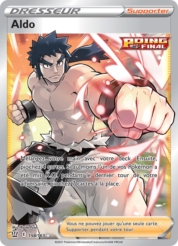 Aldo 158 — Battle Styles (French Pokémon TCG card)