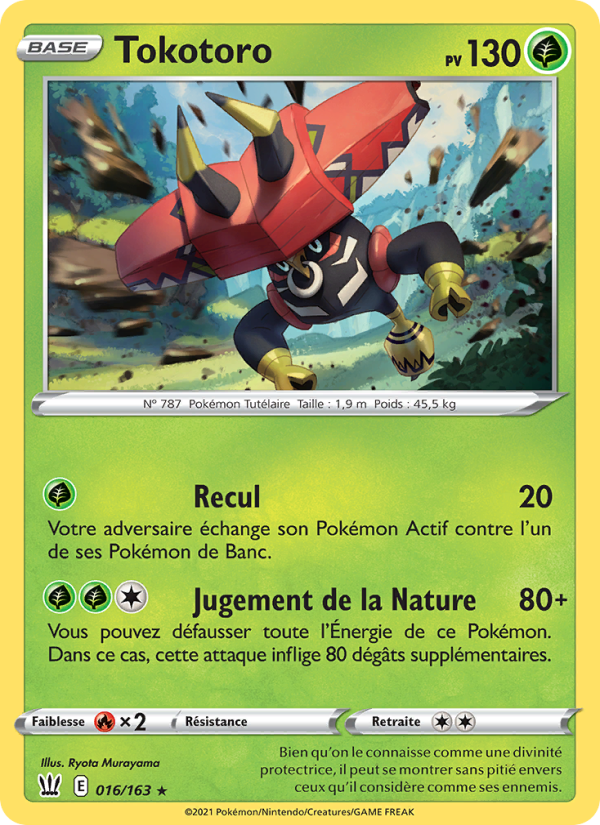 Tokotoro 16 — Battle Styles (French Pokémon TCG card)