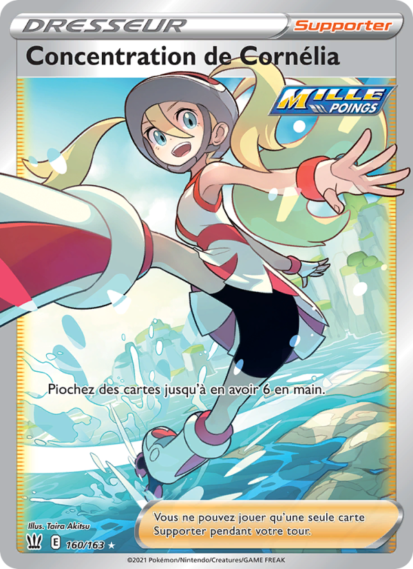 Concentration de Cornélia 160 — Battle Styles (French Pokémon TCG card)