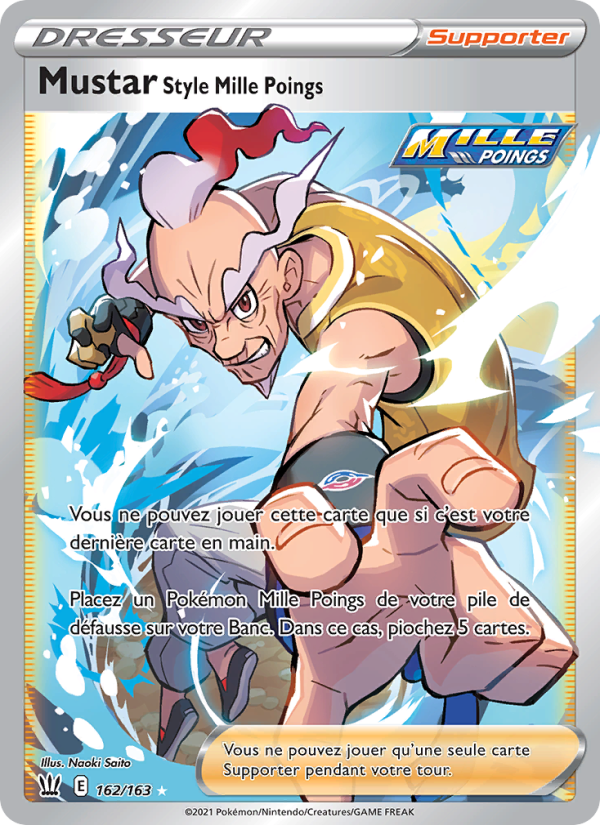 Mustar Style Mille Poings 162 — Battle Styles (French Pokémon TCG card)