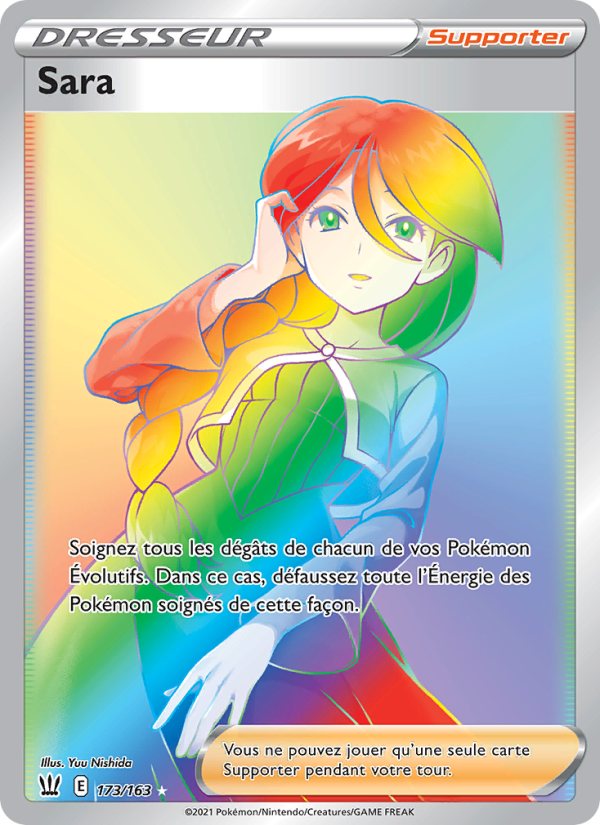 Sara 173 — Battle Styles (French Pokémon TCG card)