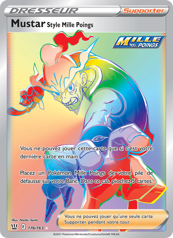 Mustar Style Mille Poings 176 — Battle Styles (French Pokémon TCG card)