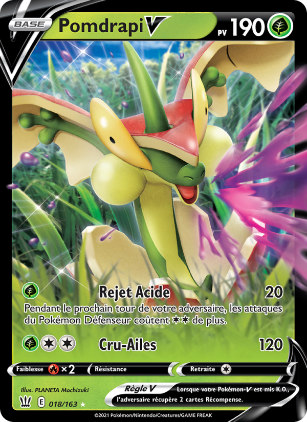 Pomdrapi V 18 — Battle Styles (French Pokémon TCG card)